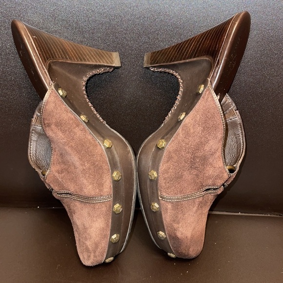 Suede Leather Mules - Picture 4 of 8